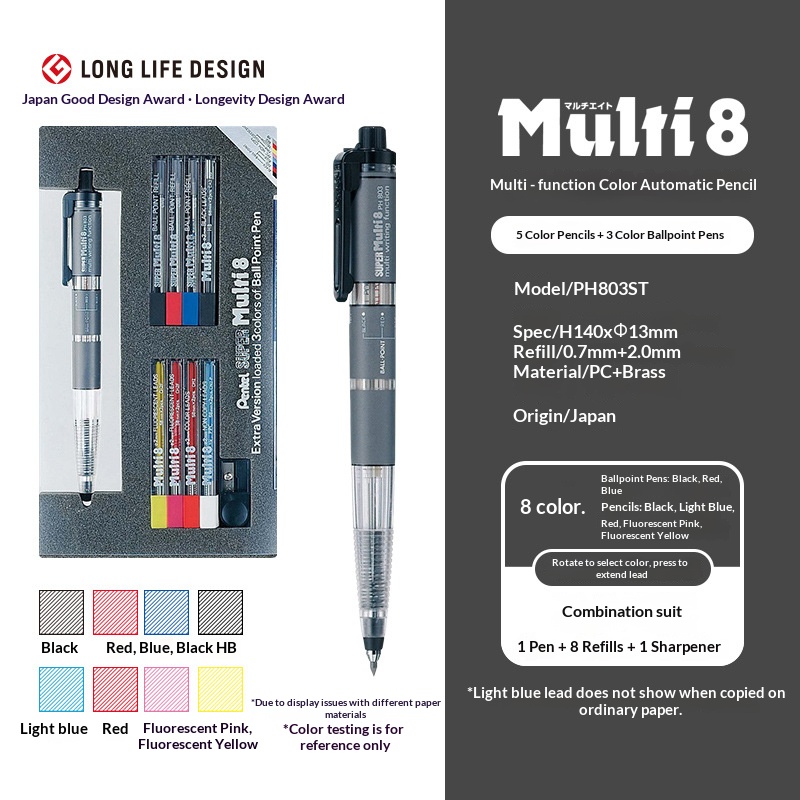 Pentel Multi 8 Multifunctional - Staedtler Pencil Lumocolor ulasan dan harga