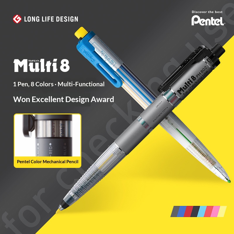 Pentel Multi 8 Multifunctional - Staedtler Pencil Lumocolor ulasan dan harga